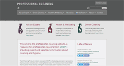 Desktop Screenshot of professionalcleaning.org