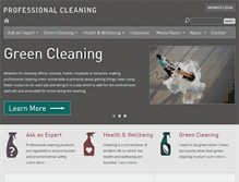 Tablet Screenshot of professionalcleaning.org